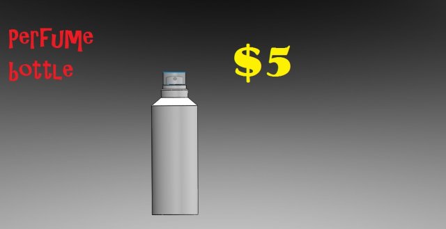 perfume bottle 3Dモデル .c4d .max .obj .3ds .fbx .stl .blend 