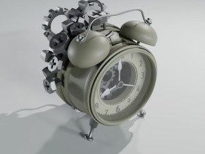 clock steampunk 3D मॉडल