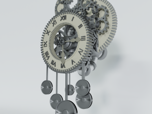wall clock steampunk Modelo 3D