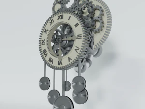 wall clock steampunk 3D Model