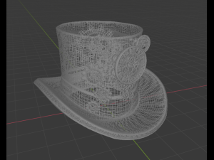 hat clock steampunk 3D 模型