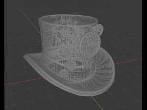 hat clock steampunk 3D Model