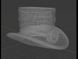 hat clock steampunk simple 3D 模型