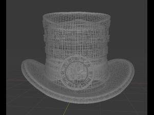 hat clock steampunk simple 3D 模型