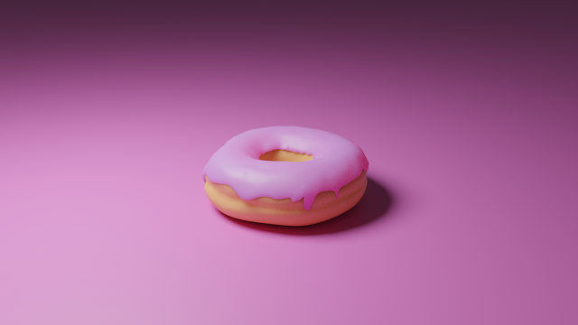 donut 3D 모델 .c4d .max .obj .3ds .fbx .stl .blend 