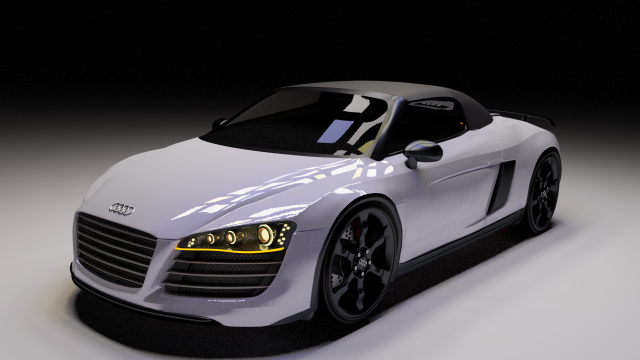 audi r8 gt spyder 2011-2012 Model 3D .c4d .max .obj .3ds .fbx .stl .blend 