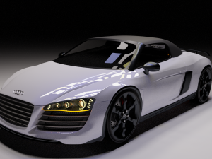 audi r8 gt spyder 2011-2012 Model 3D