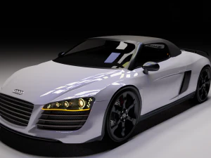 audi r8 gt spyder 2011-2012 3D Модель
