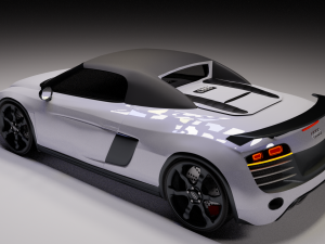 audi r8 gt spyder 2011-2012 Model 3D