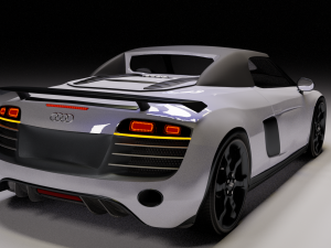 audi r8 gt spyder 2011-2012 Model 3D