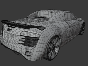 audi r8 gt spyder 2011-2012 Model 3D