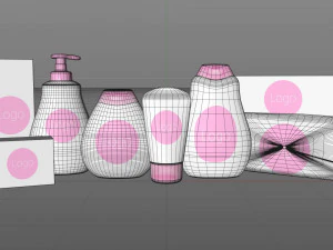 3d baby care - shower collection bundle pack 3D Model