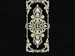 Central decor ornament for furniture Modèle 3D