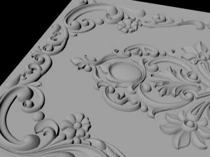 Central decor ornament for furniture 3D Model
