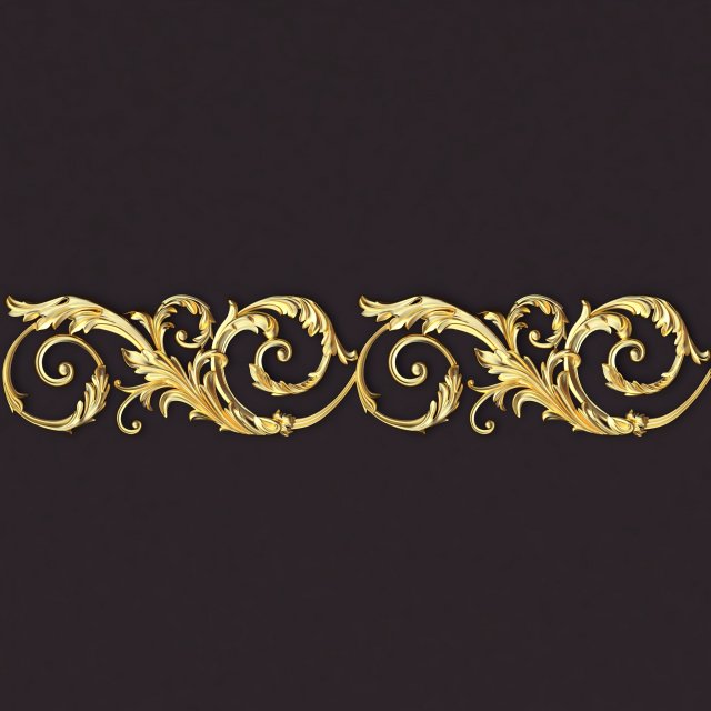 Central decor ornament for furniture Modèle 3D .c4d .max .obj .3ds .fbx .stl .blend 