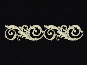 Central decor ornament for furniture Modèle 3D