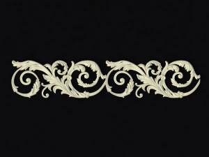 Central decor ornament for furniture 3D Model