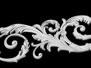 Central decor ornament for furniture Modèle 3D