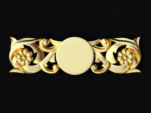 Ornement de d&eacute;coration centrale pour meuble Modèle 3D