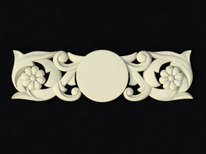 Central decor ornament for furniture 3D 模型