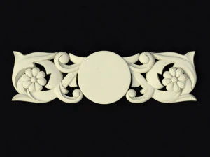 Central decor ornament for furniture 3D Model