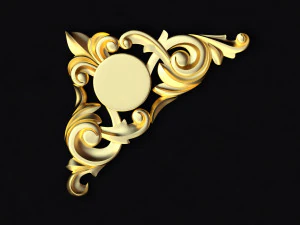 Zentrales Dekorornament f&uuml;r M&ouml;bel 3D Modell