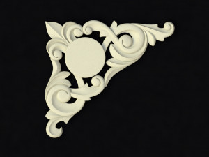 Central decor ornament for furniture 3D Model