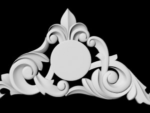 Central decor ornament for furniture 3D Model
