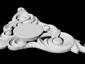 Central decor ornament for furniture 3D Model
