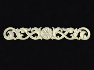 Central decor ornament for furniture Modèle 3D