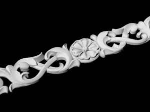 Central decor ornament for furniture 3D Model