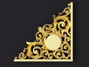 Central decor ornament for furniture Modelo 3D