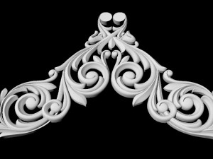 Central decor ornament for furniture 3D Model
