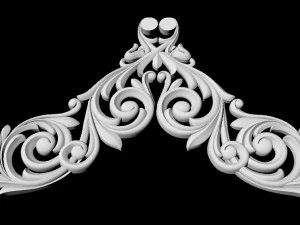 Central decor ornament for furniture 3D Model