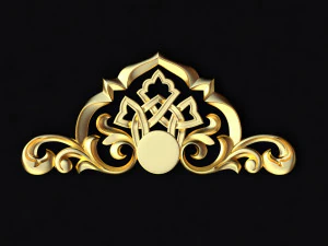 फर्नीचर के लिए केंद्रीय सजावट आभूषण 3D मॉडल