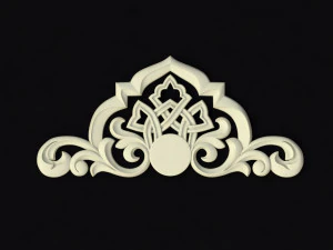 Central decor ornament for furniture 3D Model