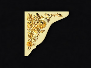 Central decor ornament for furniture Modèle 3D