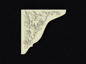 Central decor ornament for furniture 3D Модель