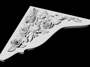 Central decor ornament for furniture 3D Модель