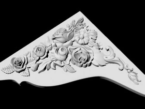 Central decor ornament for furniture 3D Model