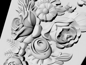 Central decor ornament for furniture 3D Модель
