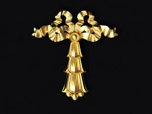 Centraal decorornament voor meubels 3D Model