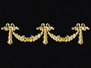 Central decor ornament for furniture 3D Модель