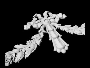 Central decor ornament for furniture Modelo 3D