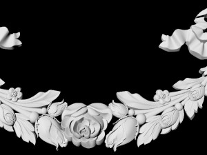 Central decor ornament for furniture Modelo 3D
