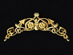 Central decor ornament for furniture 3D Модель