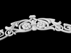 Central decor ornament for furniture Model 3D