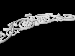 Central decor ornament for furniture Model 3D