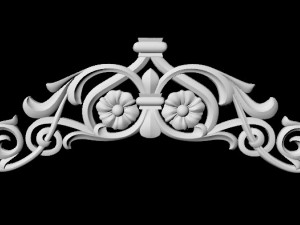 Central decor ornament for furniture Model 3D