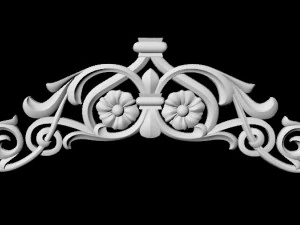Central decor ornament for furniture 3D Model